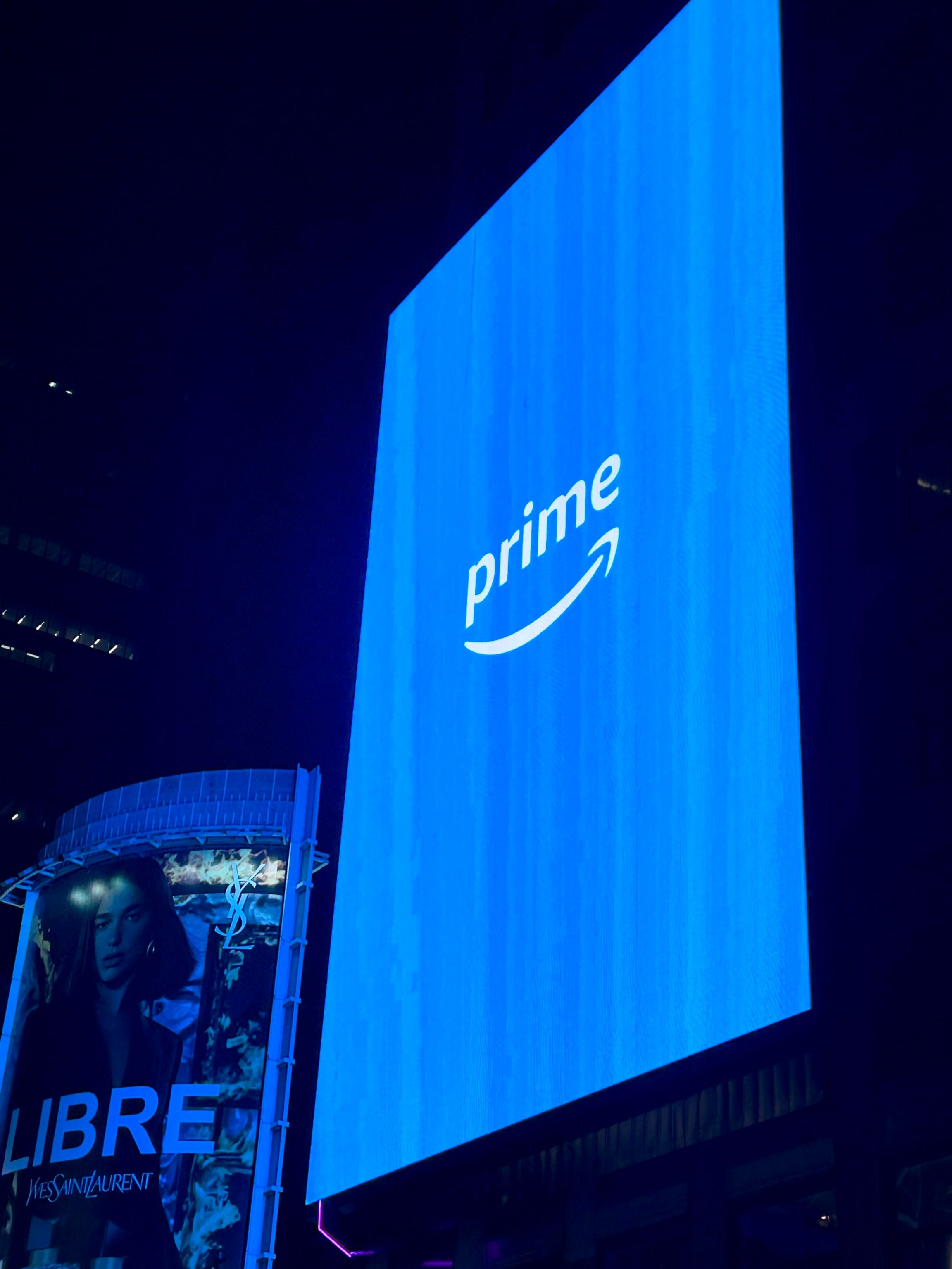 PHOTO: Amazon Prime digital billboard near 34th street in an undated photo, New York City. 