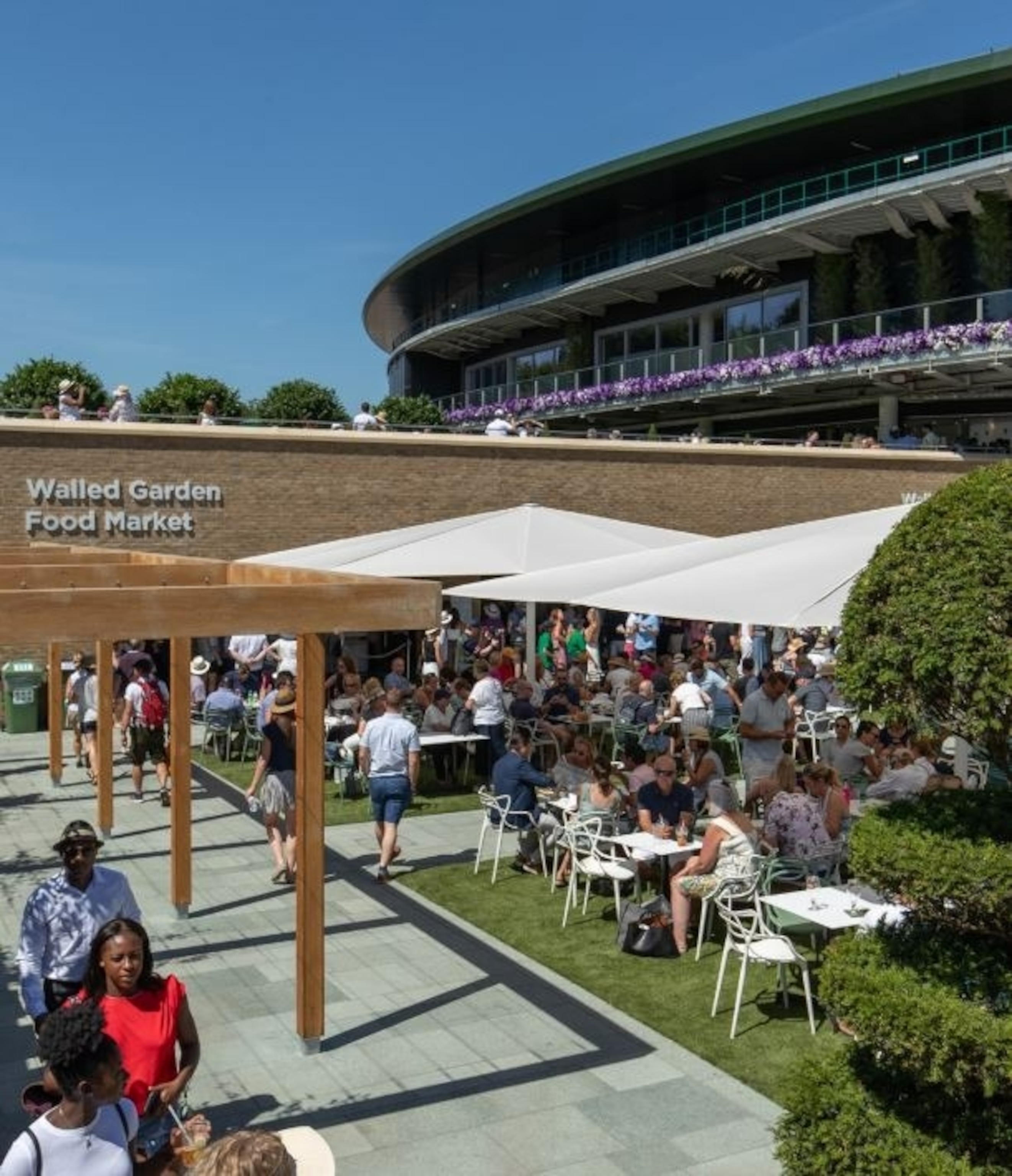 PHOTO: The Walled Garden Food Market at Wimbledon.